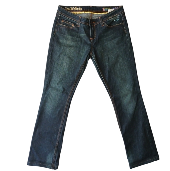 Azzure Y2K Dark Blue Women's Jeans Size 30 - Picture 1 of 6